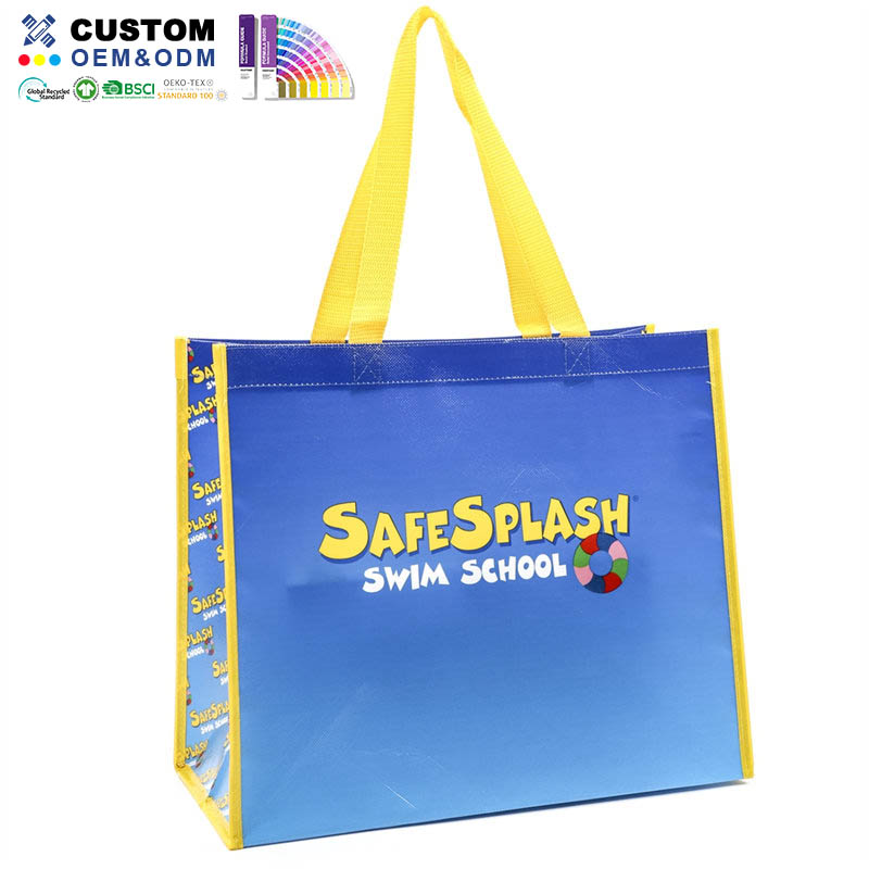 Borsa grande in tessuto non tessuto laminato PP Safe Splash