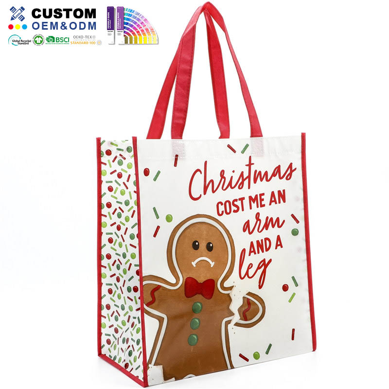 Shopper X-Mas in laminazione non tessuta in PP